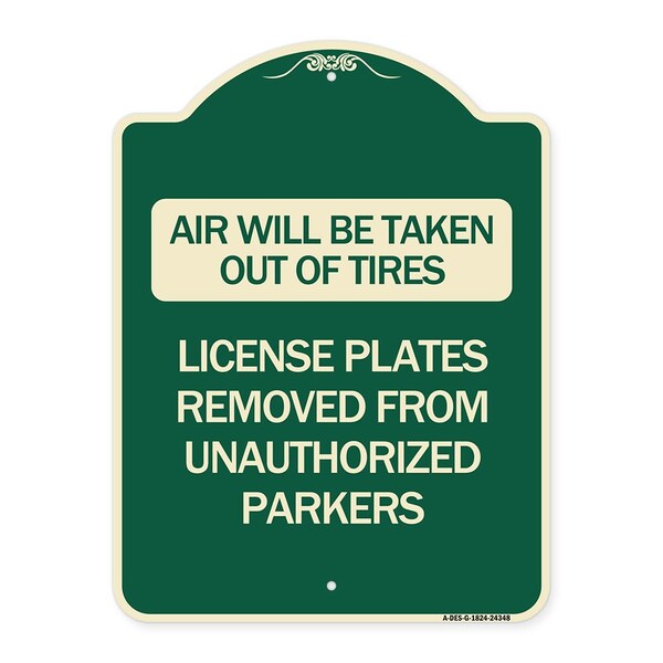 Air Will Be Taken Out of Tires License Plates Removed from Unauthorized Parkers, A-DES-G-1824-24348